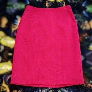 Banana Republic dark dopamine pink Barbiecore pencil skirt, size 4P